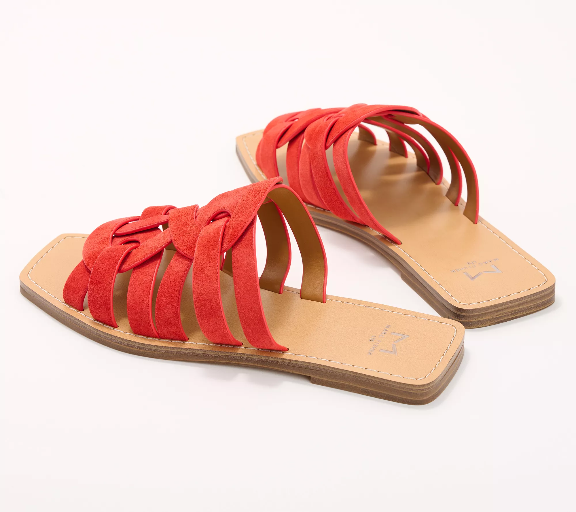 Marc Fisher LTD Leather or Suede Slide Sandals - Kimiko