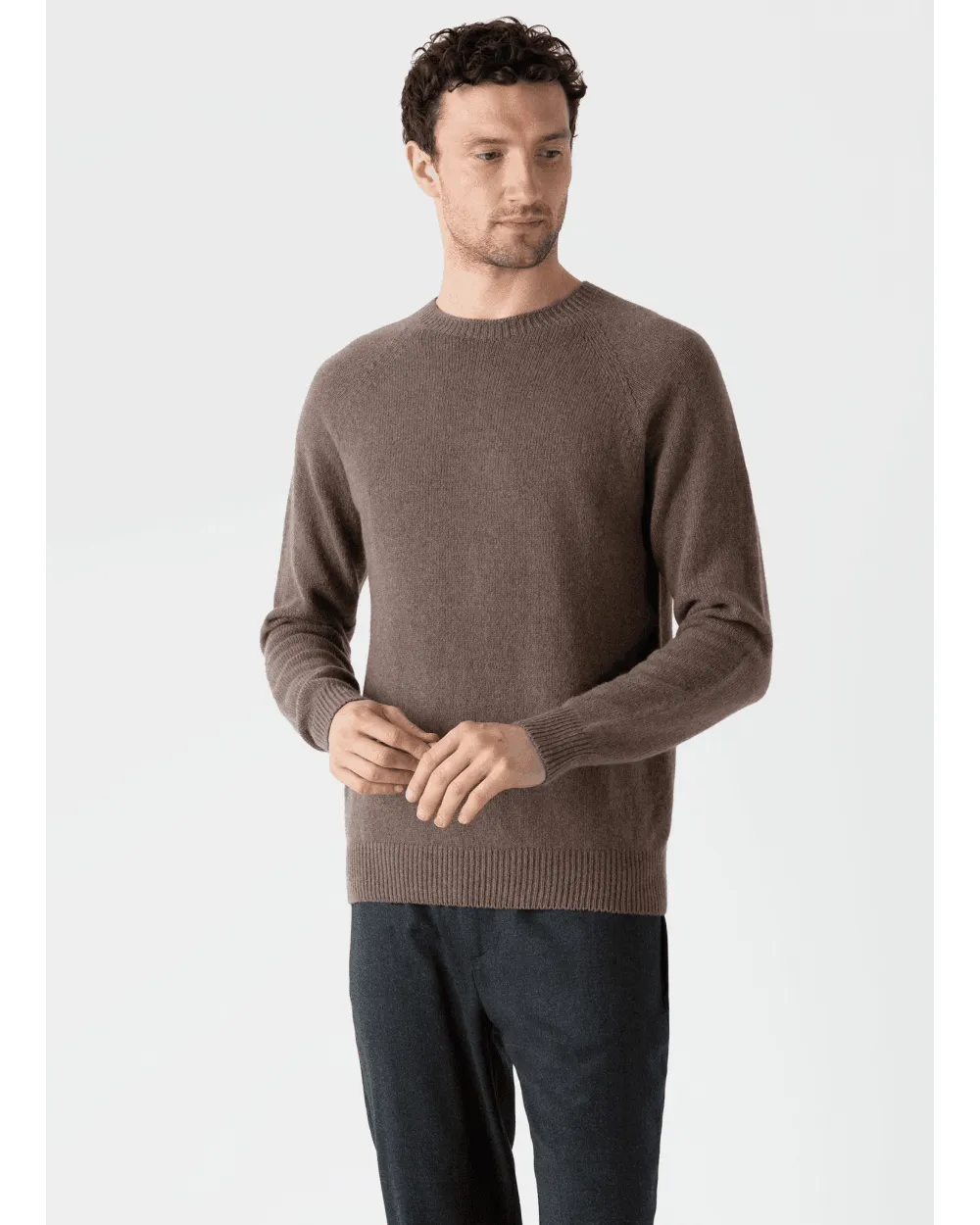 Mens Melange Jumper Cedar 