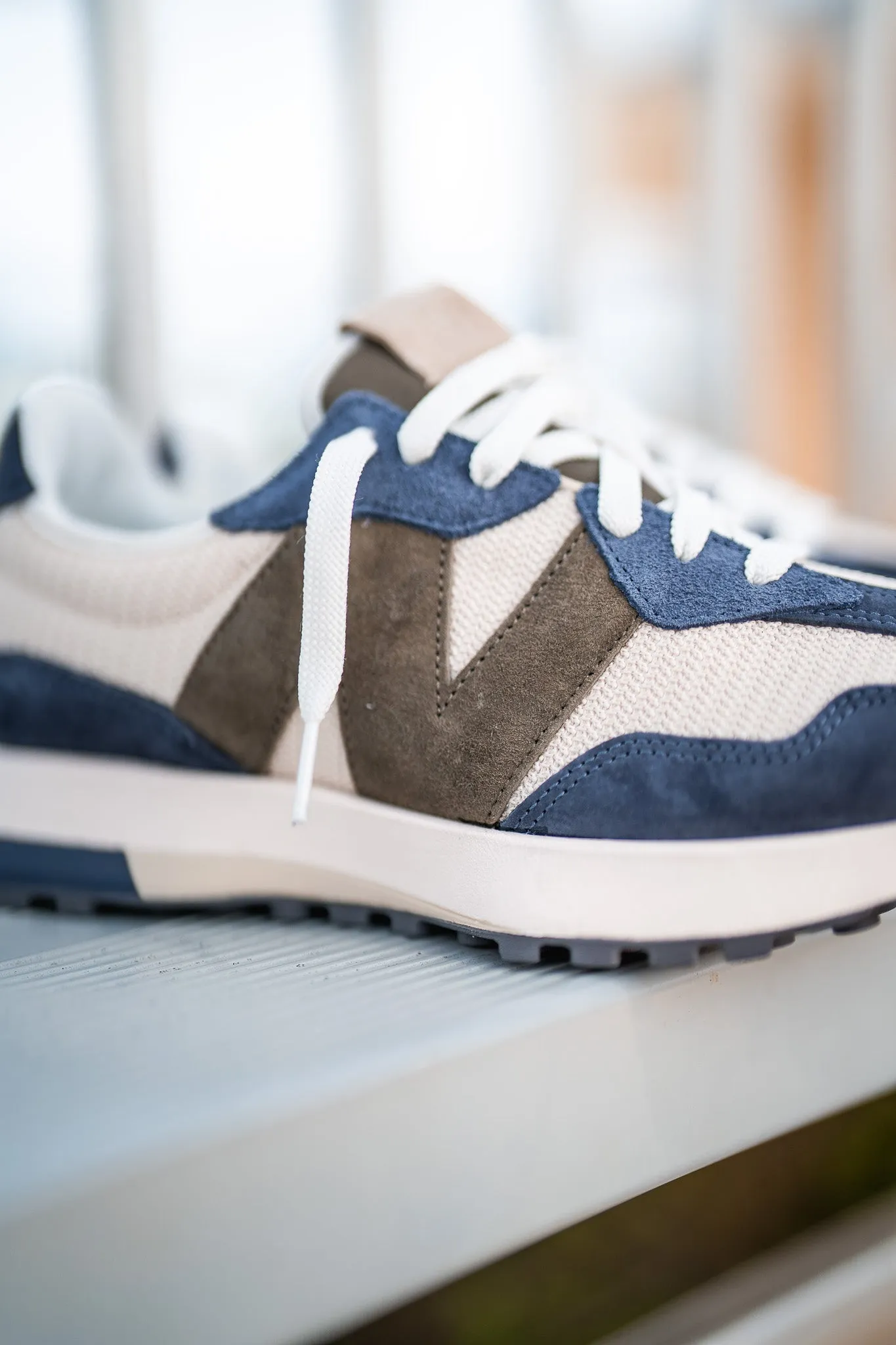 Mens New Balance 327 (Navy/Bone) - MS327DT