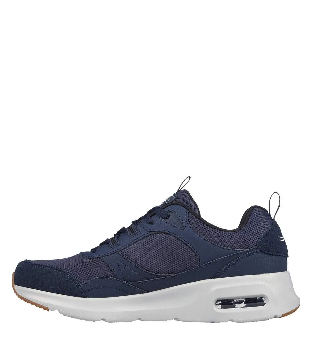 Mens sketch-air court suede trainers navy/black Skechers