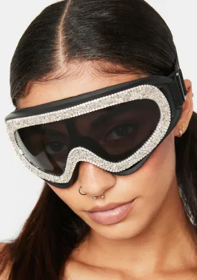 Midnight Freaky Encounters Rhinestone Goggles-