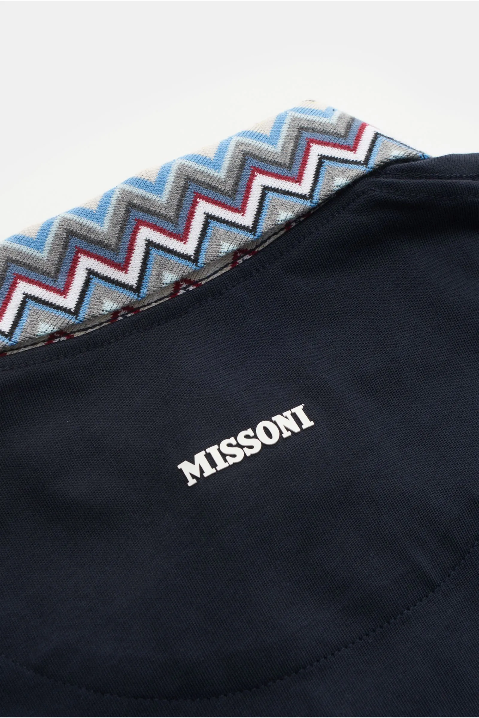 MISSONI jersey polo shirt dark blue