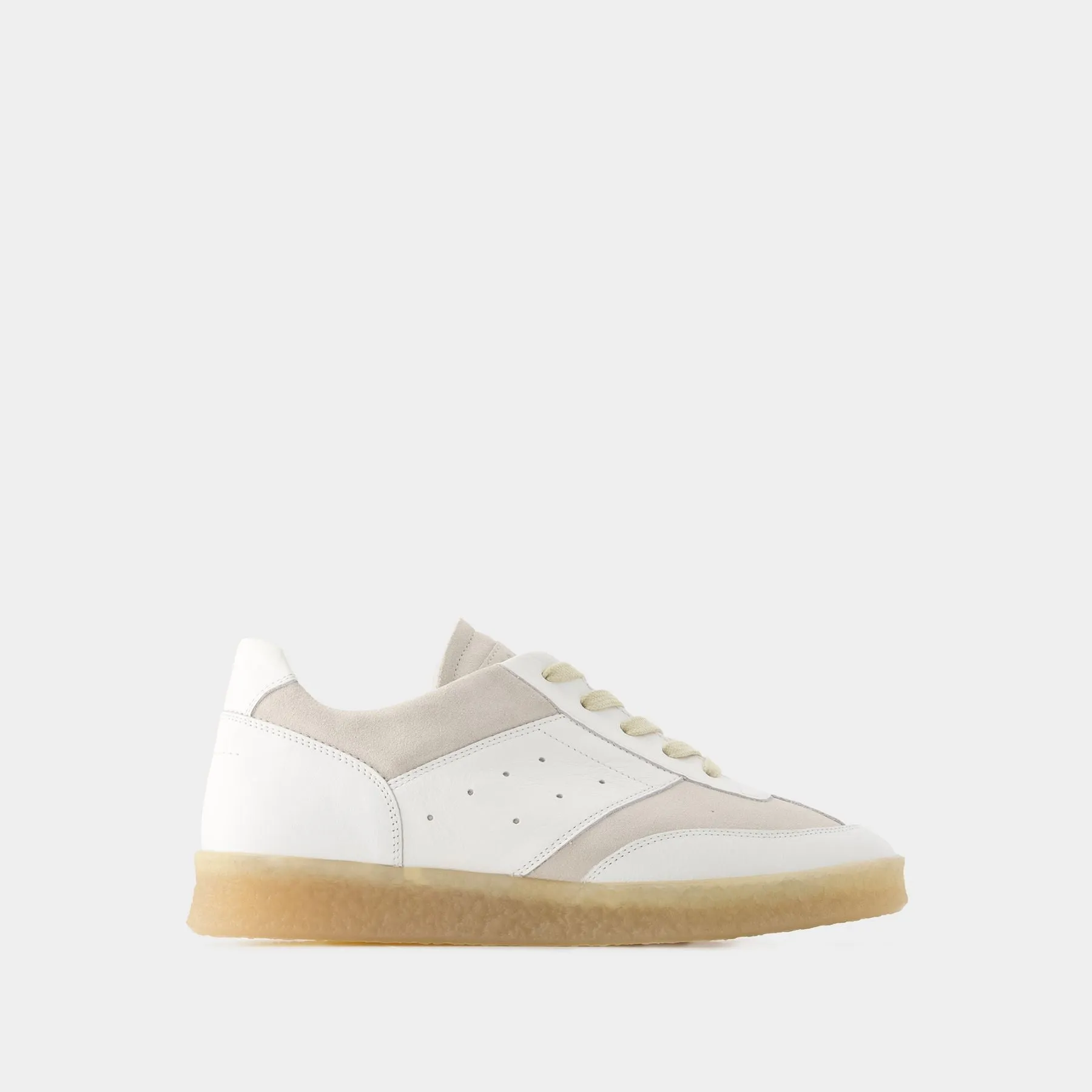 MM6 Maison Margiela  6 Court Sneakers - MM6 Maison Margiela - Leather - White