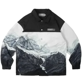 Mountain Logo Coach Jacket