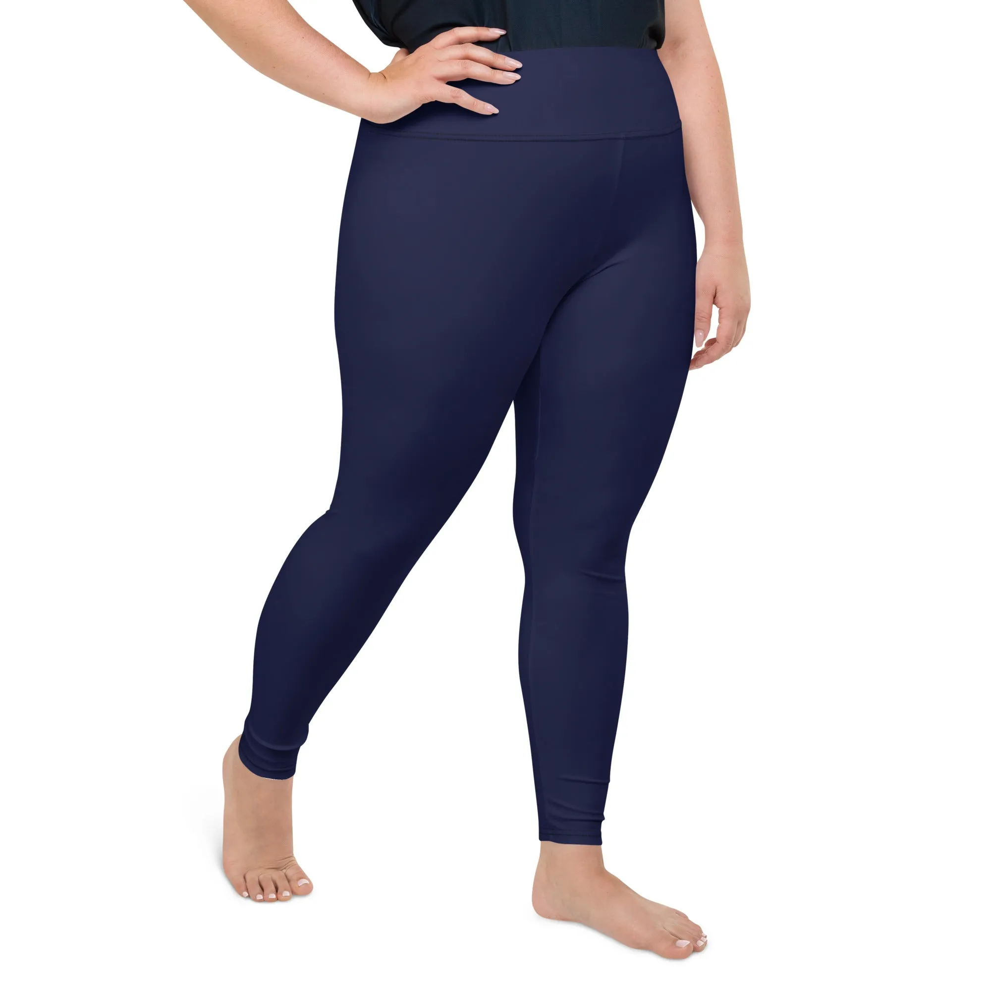 Navy Blue Plus Size Leggings