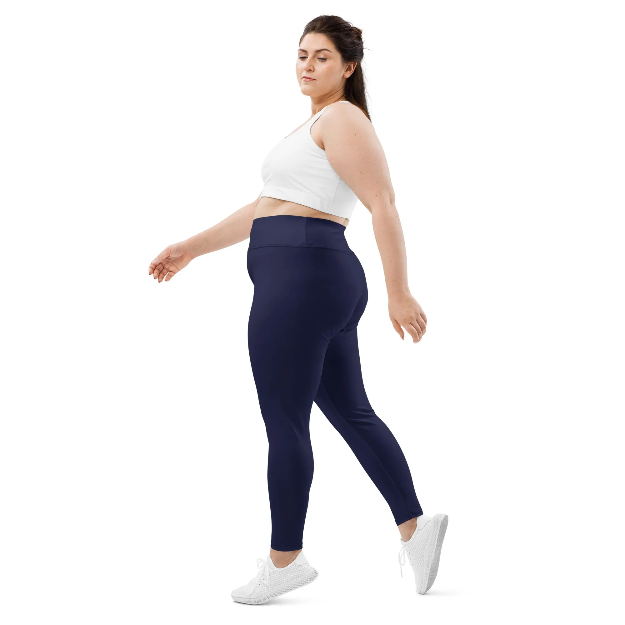 Navy Blue Plus Size Leggings