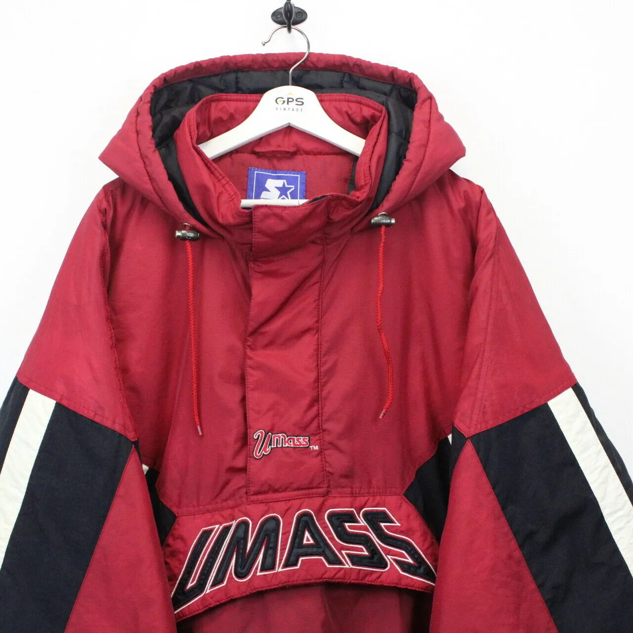 NCAA STARTER 90s UMASS Jacket Red | XL