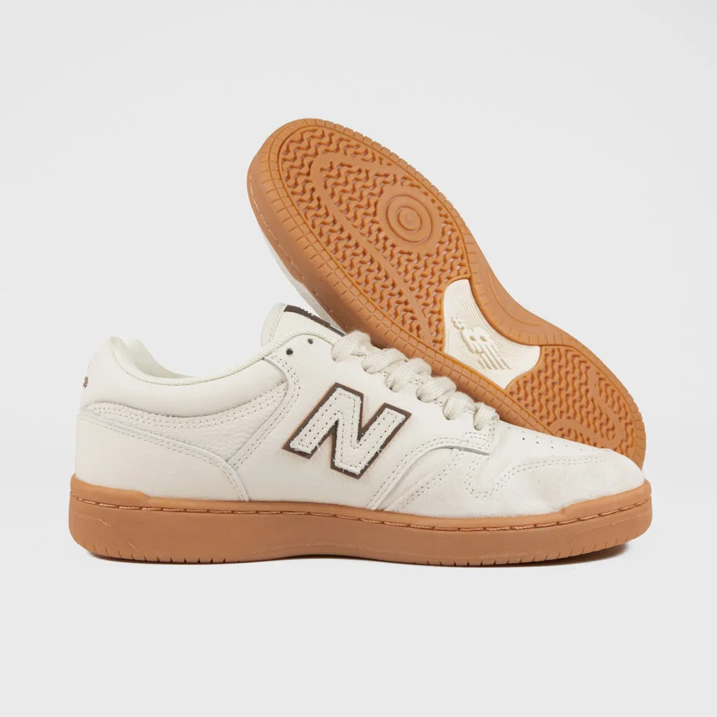 New Balance Numeric - Andrew Reynolds 480 Shoes - Sea Salt / Gum Brown