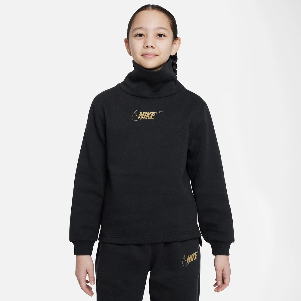 Nike Nike Club Fleece Long Sleeve Top  - Girls' Grade School