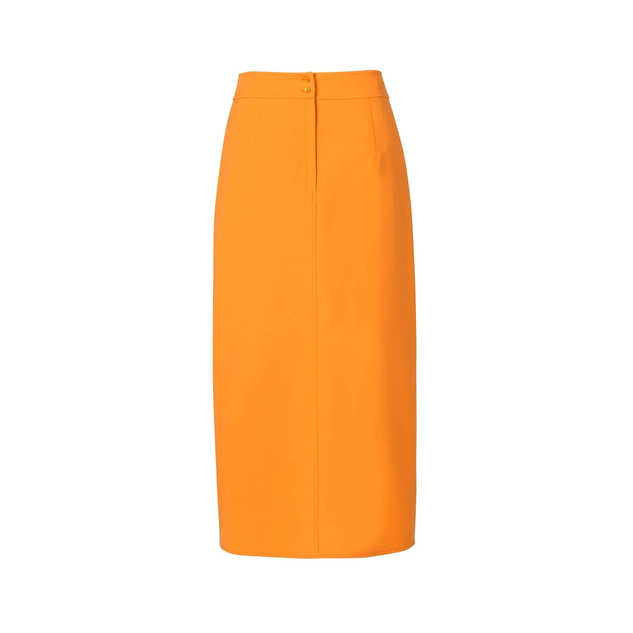 Orange Straight Skirt-