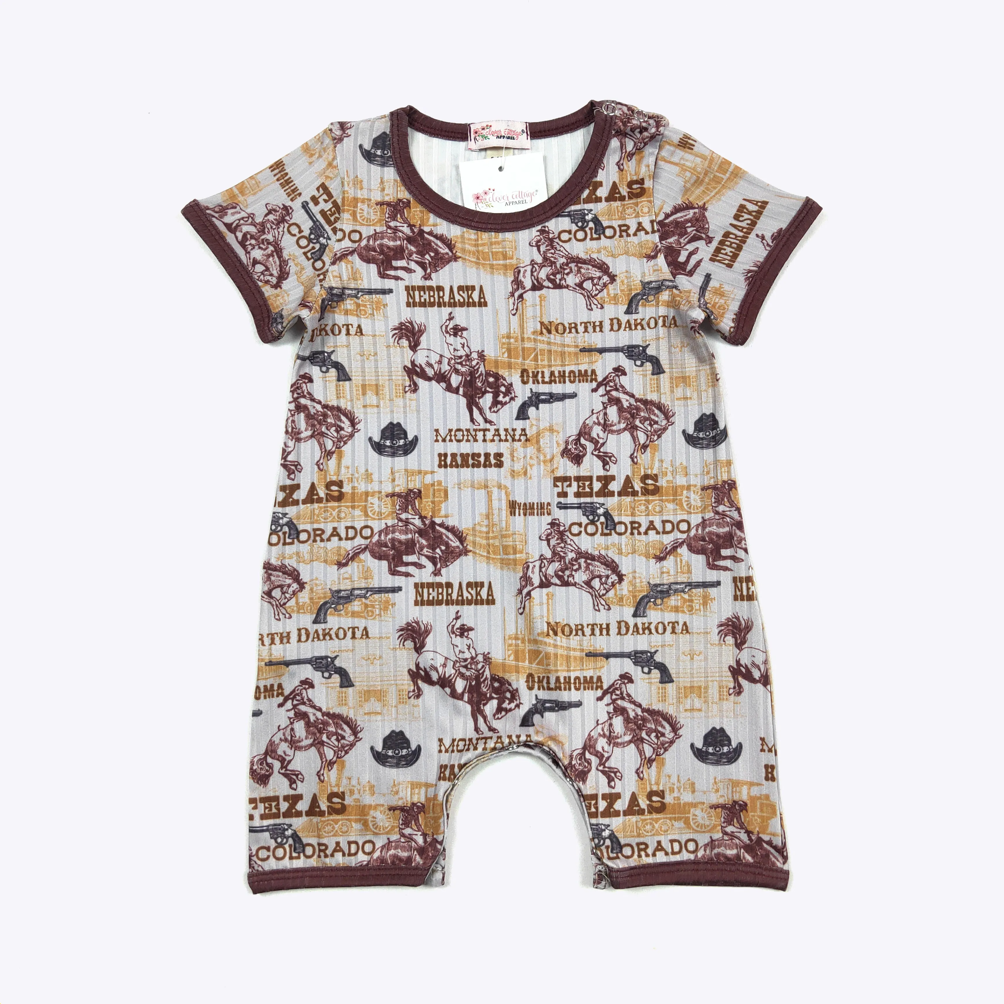 Out West Boy Romper