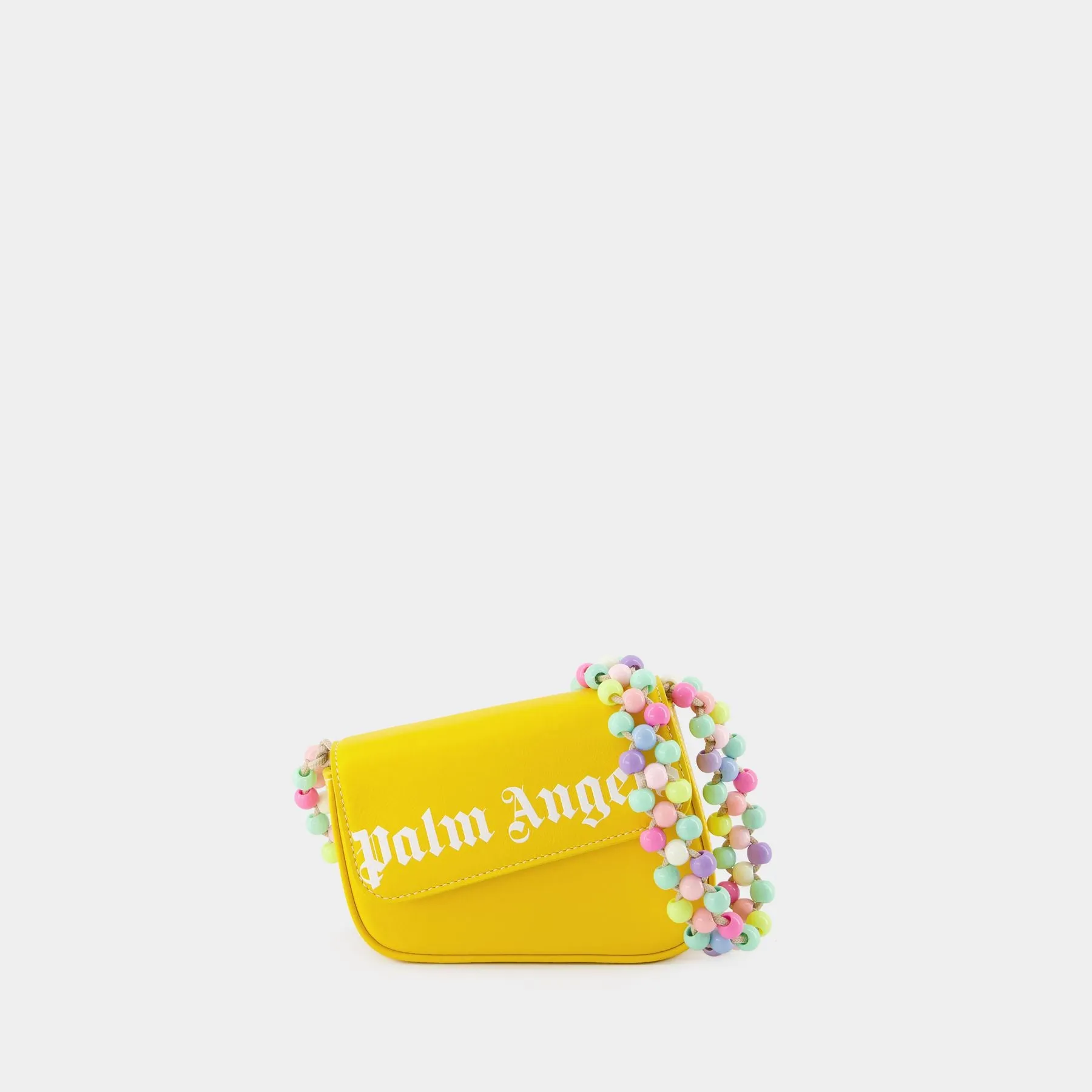 Palm Angels  Beads Strap Crash Bag Pm Handbag - Palm Angels - Yellow - Leather