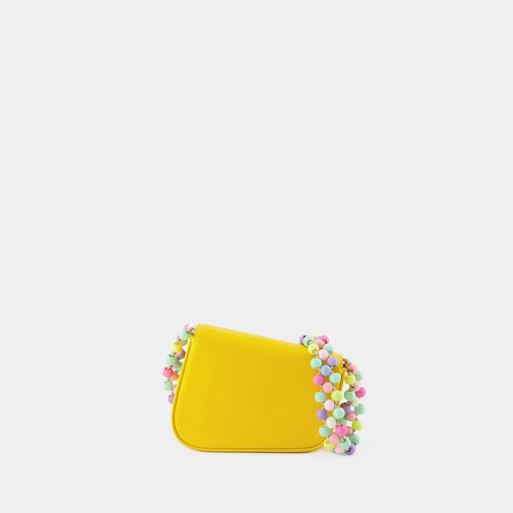 Palm Angels  Beads Strap Crash Bag Pm Handbag - Palm Angels - Yellow - Leather