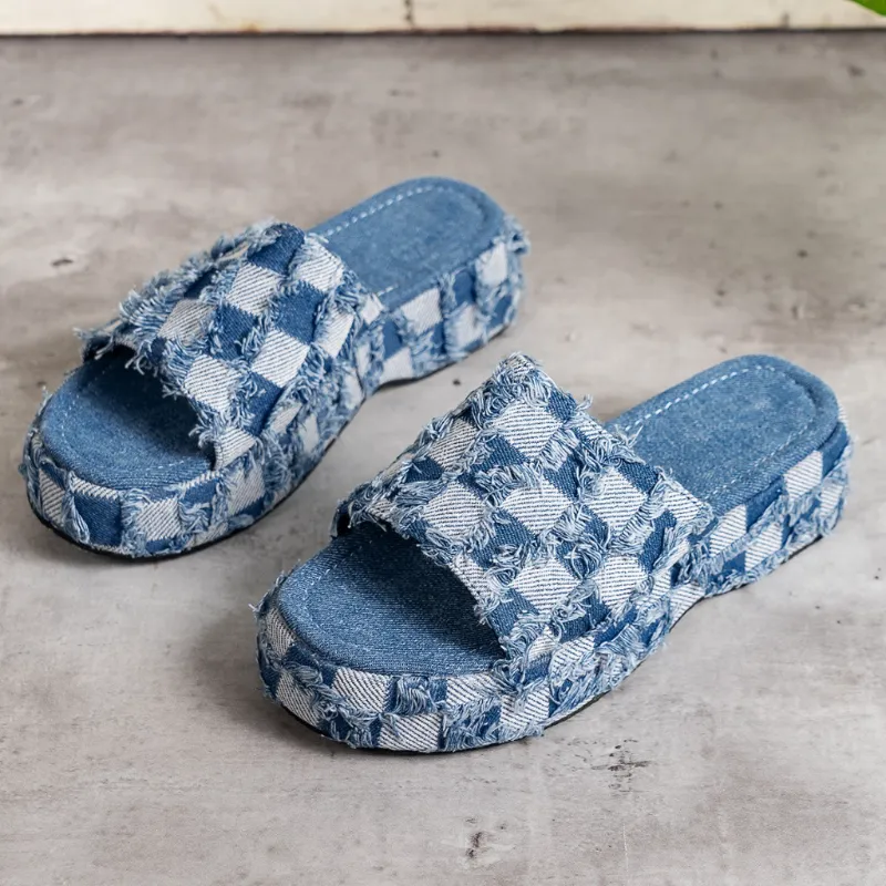 Panama Denim Sandals