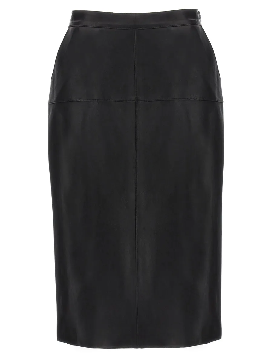 P.A.R.O.S.H.    P.A.R.O.S.H. Leather Skirt