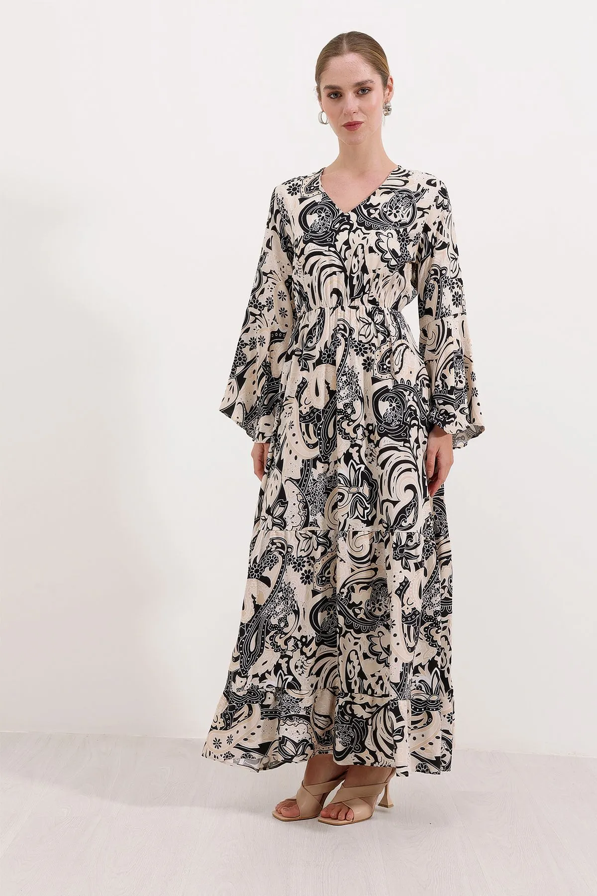 Patterned Long Dress