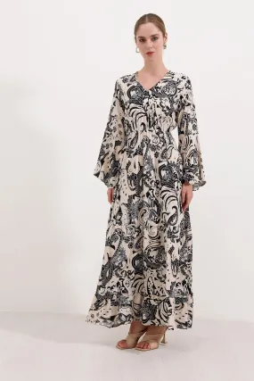 Patterned Long Dress