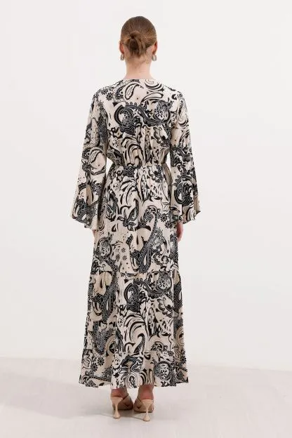 Patterned Long Dress