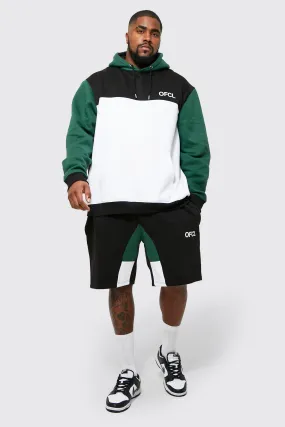 Plus Ofcl Colour Block Short Tracksuit