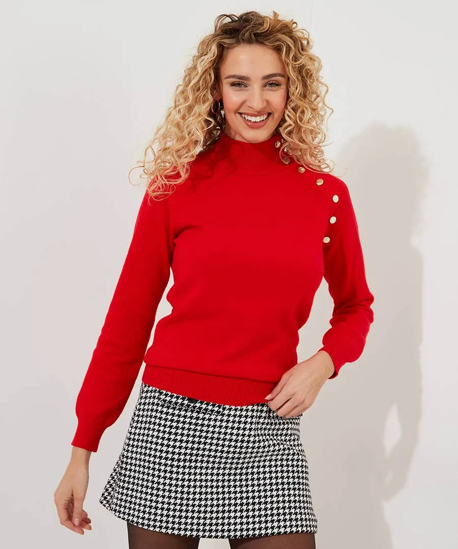 Poppy High Neck Jumper