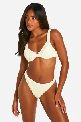 Premium Crinkle Knotted Bikini Brief