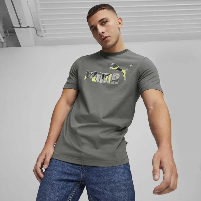 Puma ESSENTIALS + CAMO GRAPHIC TEE