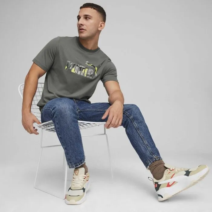 Puma ESSENTIALS + CAMO GRAPHIC TEE