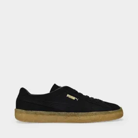 Puma  Suede Crepe Sneakers in Black Suede Leather