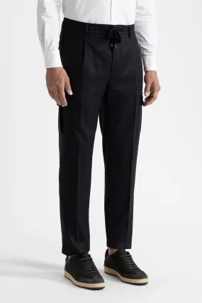 Pure wool trousers with pockets