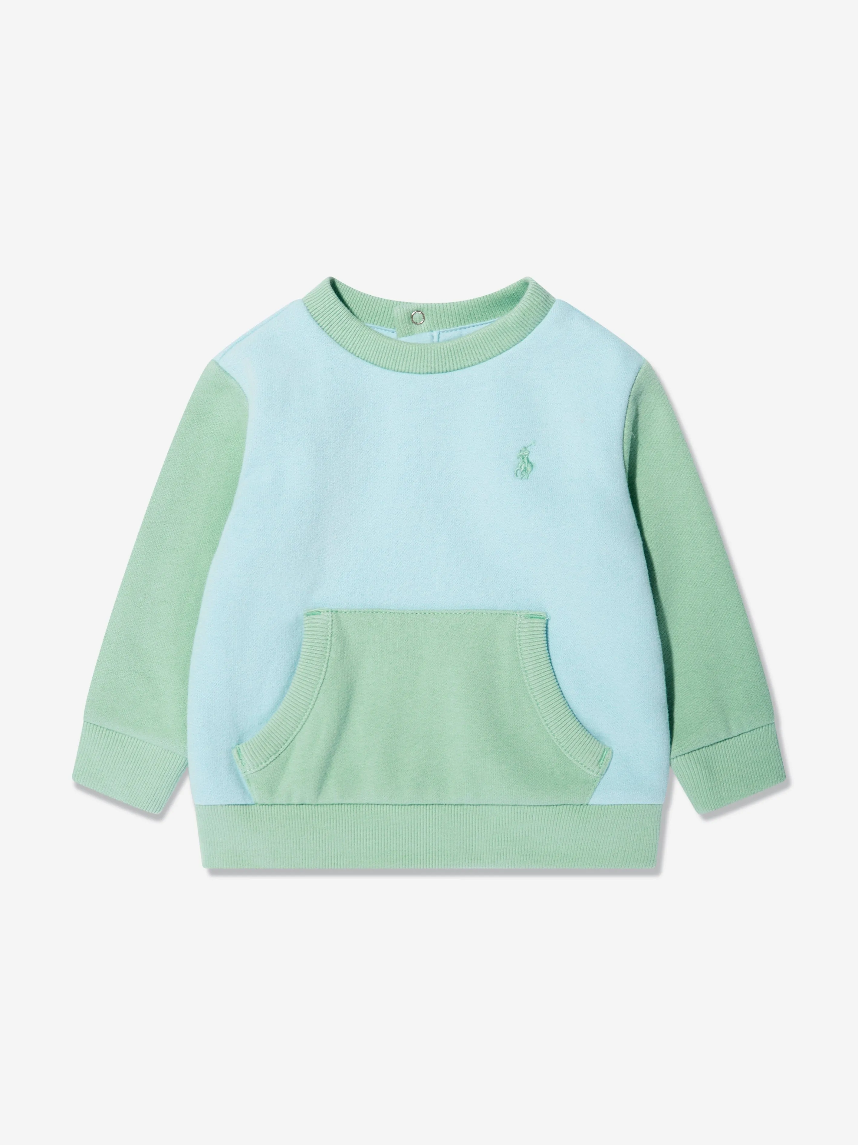 Ralph Lauren Baby Boys Colourblock Tracksuit in Green