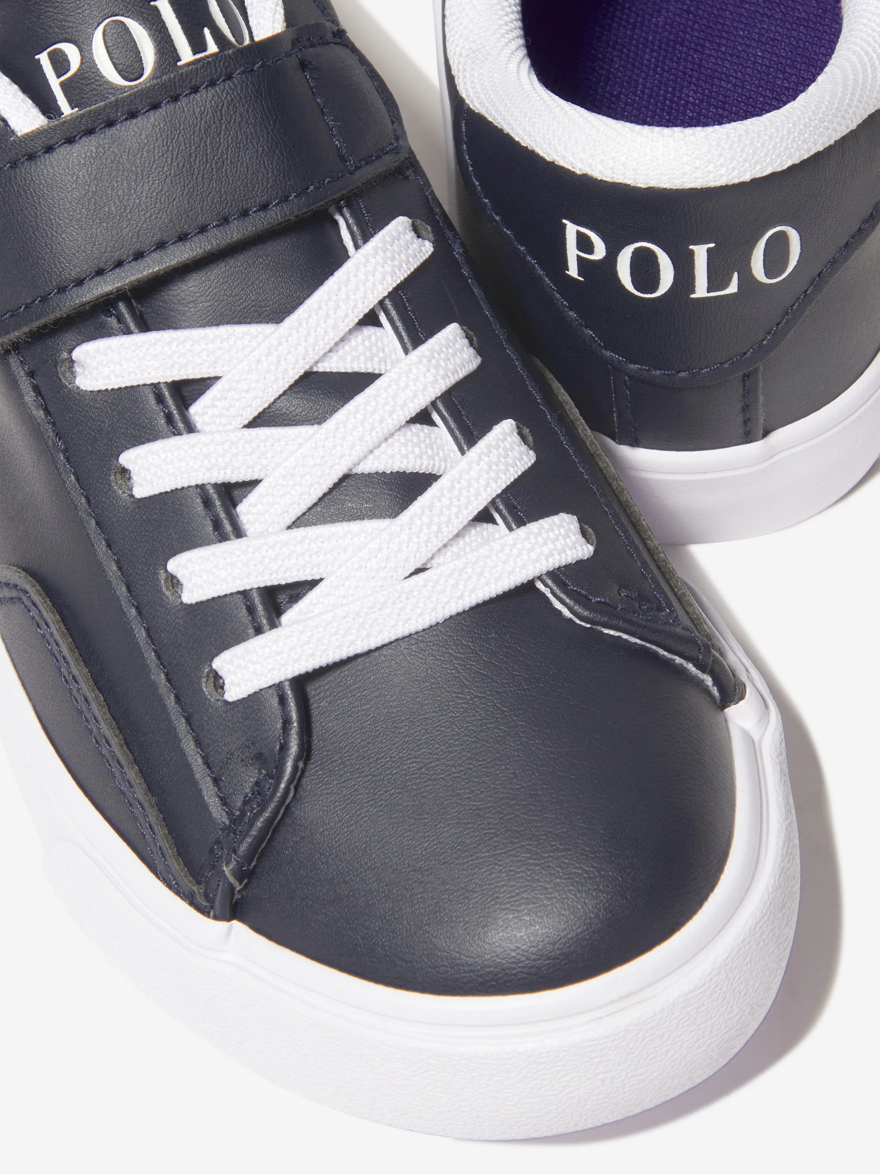 Ralph Lauren Boys Theron V Trainers in Navy