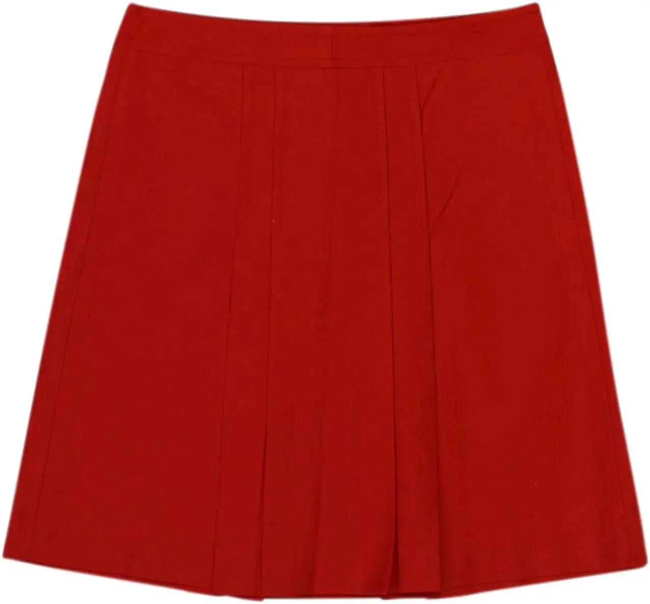 Red Pleated Skirt | ThriftTale