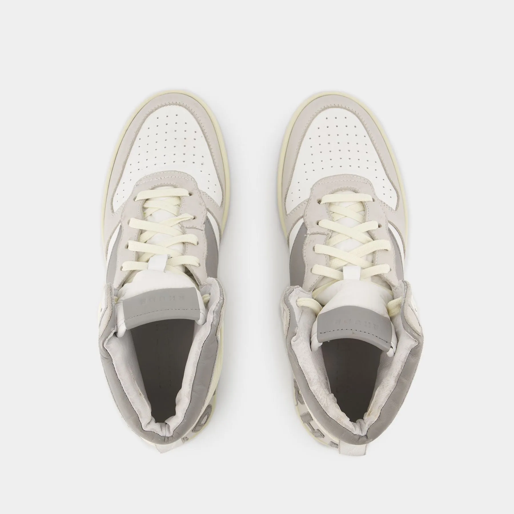 Rhude  Rhecess Hi Sneakers - Rhude - Leather - White/Grey