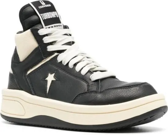 Rick Owens DRKSHDW x DRKSHDW Turbowpn leather sneakers Black