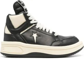 Rick Owens DRKSHDW x DRKSHDW Turbowpn leather sneakers Black