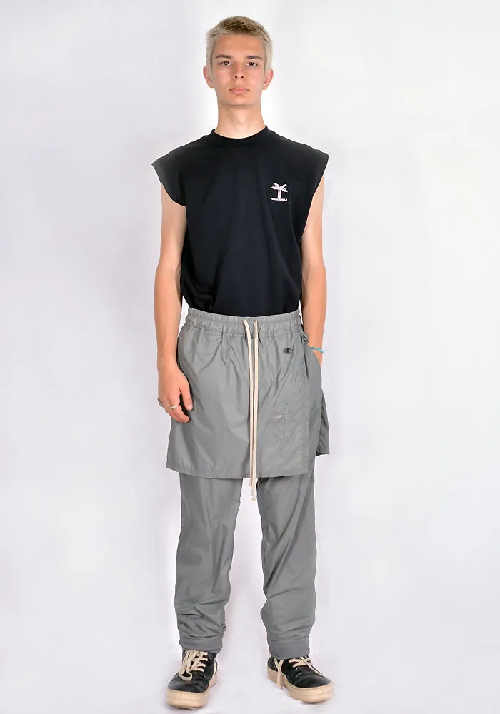 RICK OWENS x CHAMPION CM21S0017 216780 TOGA NYLON JOGGERS PANTS DUST