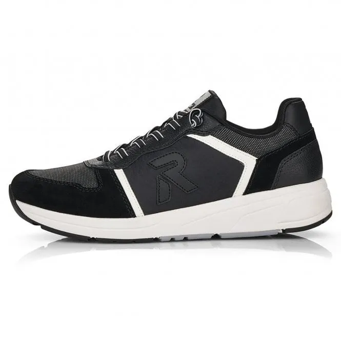 Rieker  Mens 07001-00 Black Lace-Up Trainers