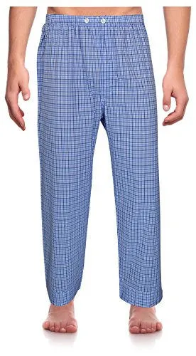 RK CLASSICAL SLEEPWEAR MEN’S BROADCLOTH WOVEN PAJAMA SET, SIZE MEDIUM