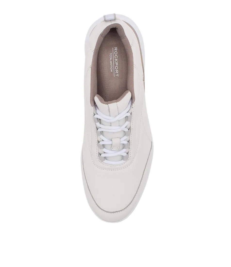 ROCKPORT Tm Sport Lace White Leather Sneakers