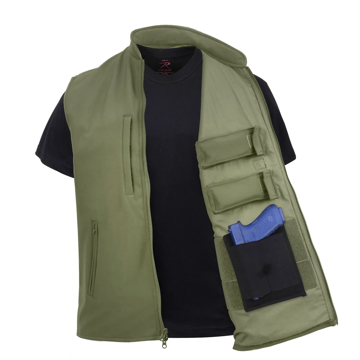 Rothco Mens Concealed Carry Soft Shell Vest