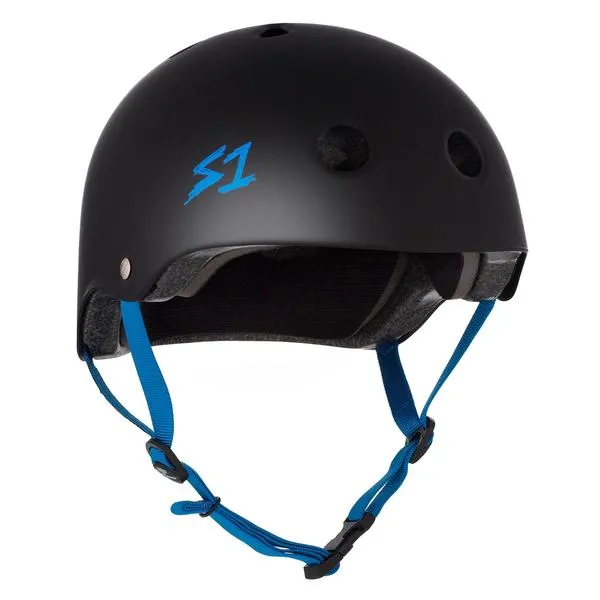 S1 Lifer Helmet Matte Black/Cyan - Certified