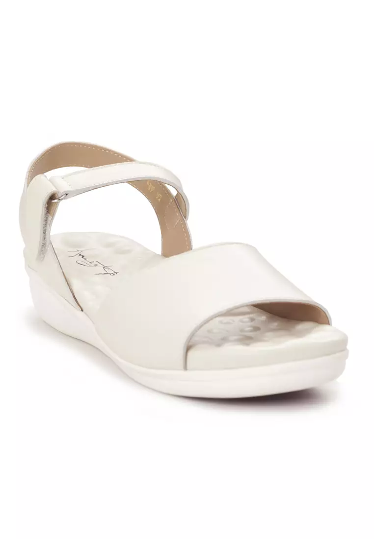 Shu Talk Amaztep Simple Metallic Causal Comfy Sandals