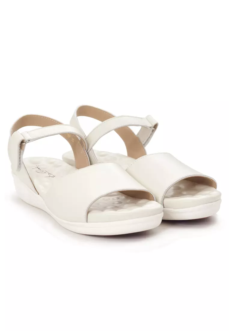 Shu Talk Amaztep Simple Metallic Causal Comfy Sandals