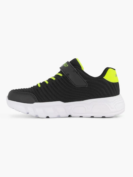 Skechers  Junior Skechers Black/Green Trainers