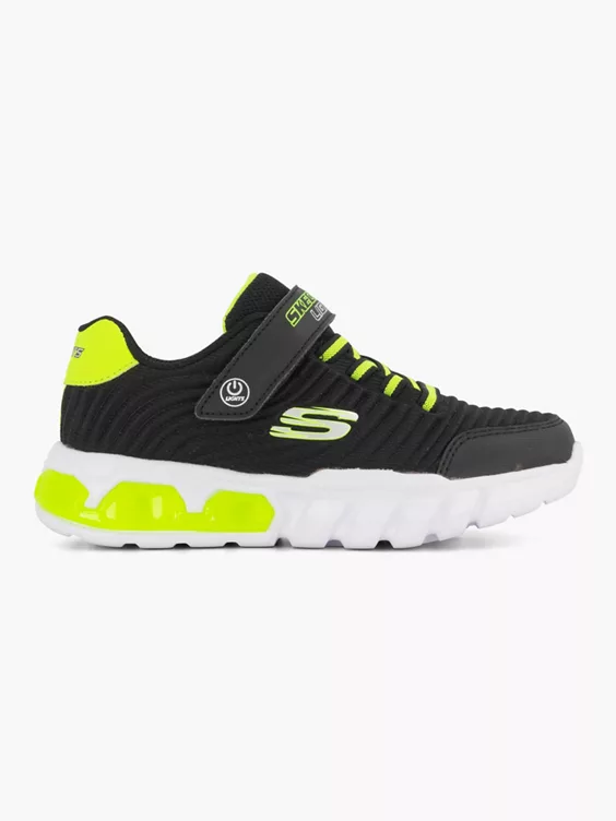 Skechers  Junior Skechers Black/Green Trainers