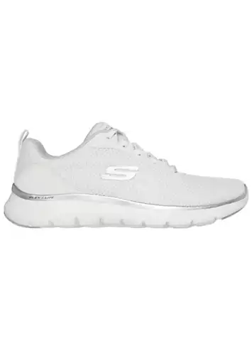 Skechers Ladies White Flex Appeal 5.0 Trainers | Grattan