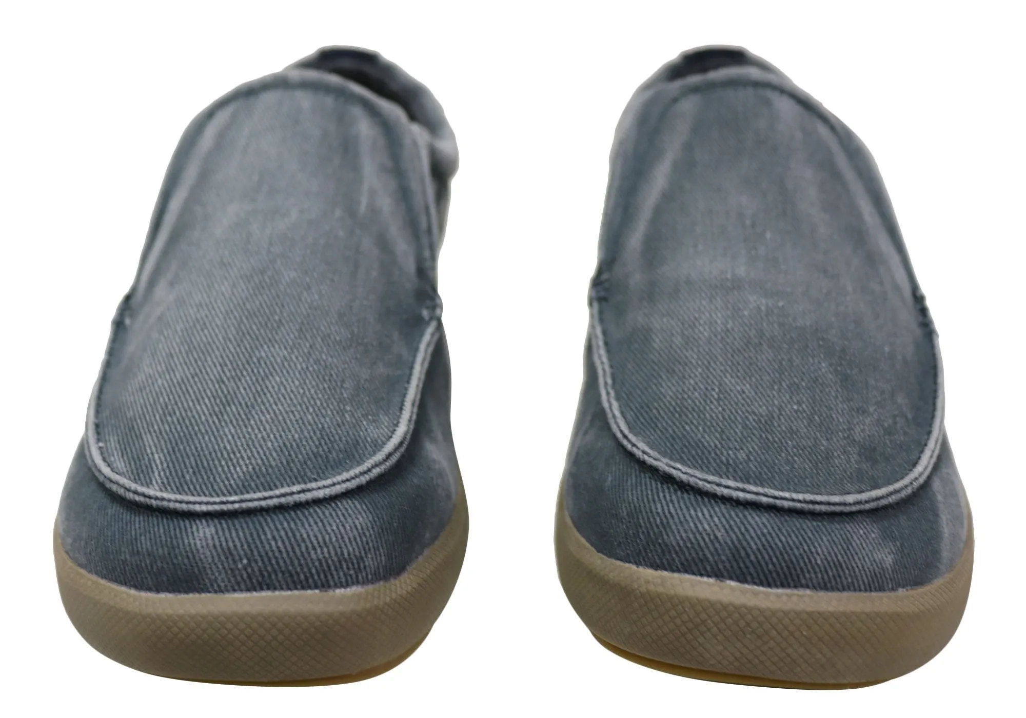 Slatters Genesis Mens Comfortable Canvas Slip On Casual Shoes