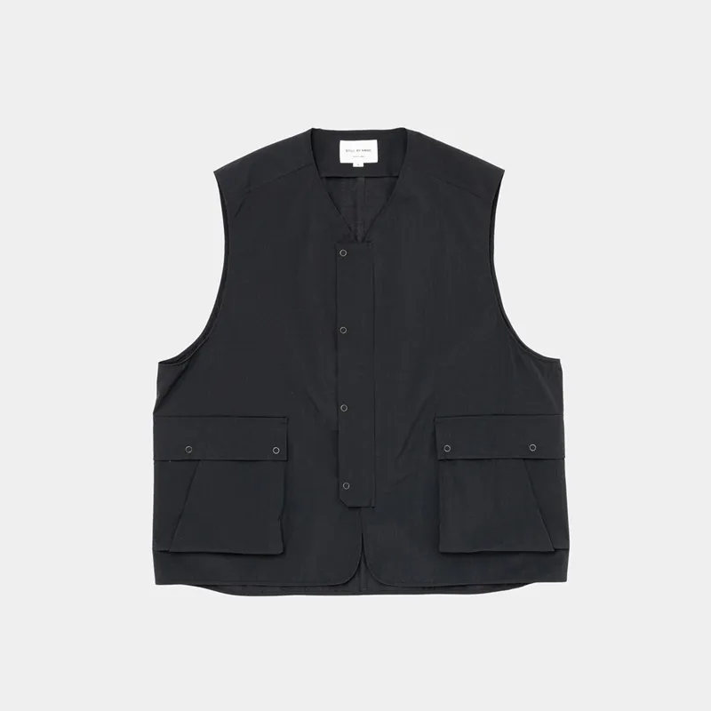 Still By Hand Large Pocket Nylon Vest