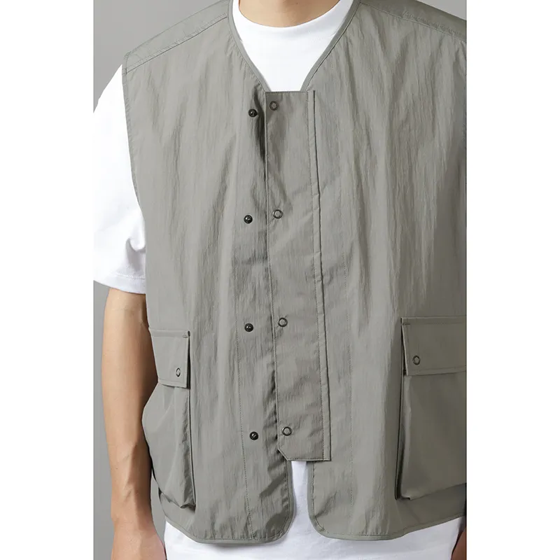 Still By Hand Large Pocket Nylon Vest