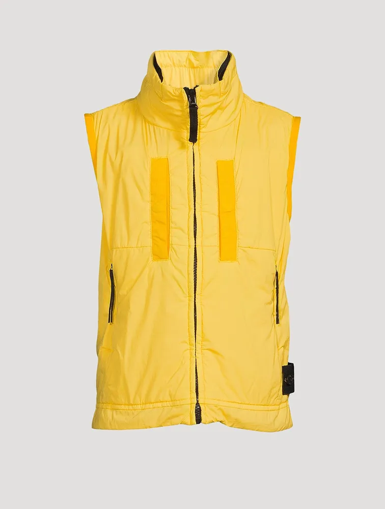 STONE ISLAND Stretch Nylon Canvas Zip Vest